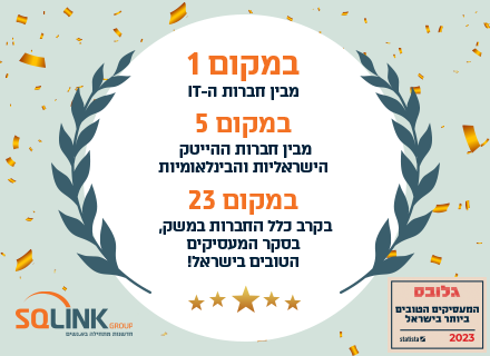 מקום ראשון בקרב חברות ה-IT!